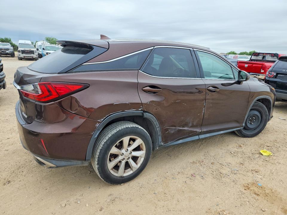 2016 Lexus Rx VIN 2T2ZZMCA8GC002342 COPART salvage auction — SIDE, TX - SALVAGE VEHICLE TITLE, sold $11,300 on 2026-07-02 (photo 3)