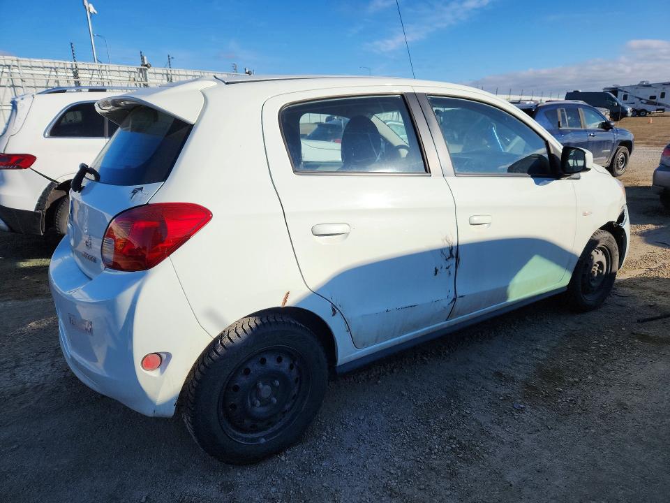 2014 Mitsubishi Mirage VIN ML32A4HJ1EH015452 COPART salvage auction — FRONT END, AB - BOS - SALVAGE, sold $450 on 2026-07-02 (photo 3)