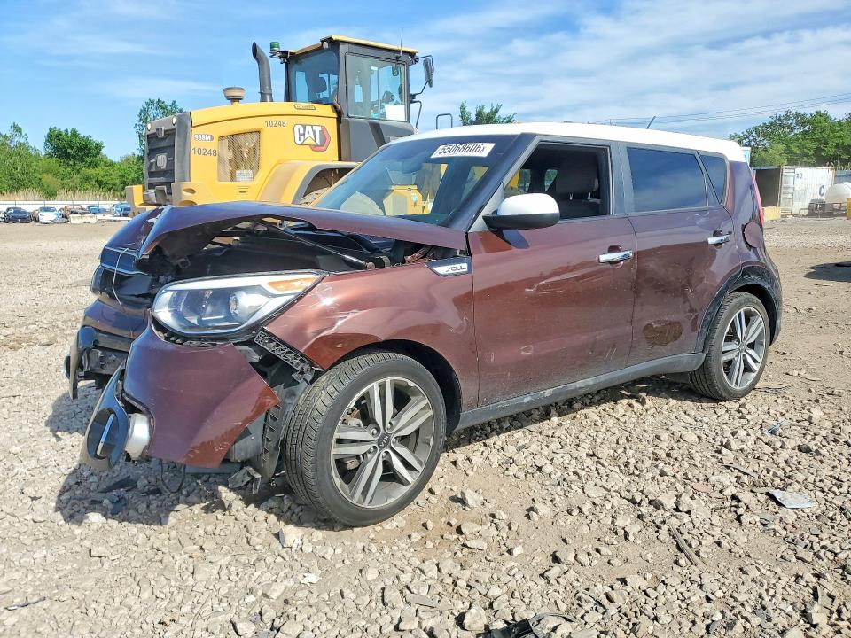 2017 Kia Soul VIN KNDJP3A54H7489890 COPART salvage auction — FRONT END, Il - Salvage Certificate, sold $1,550 on 2026-07-08 (photo 1)