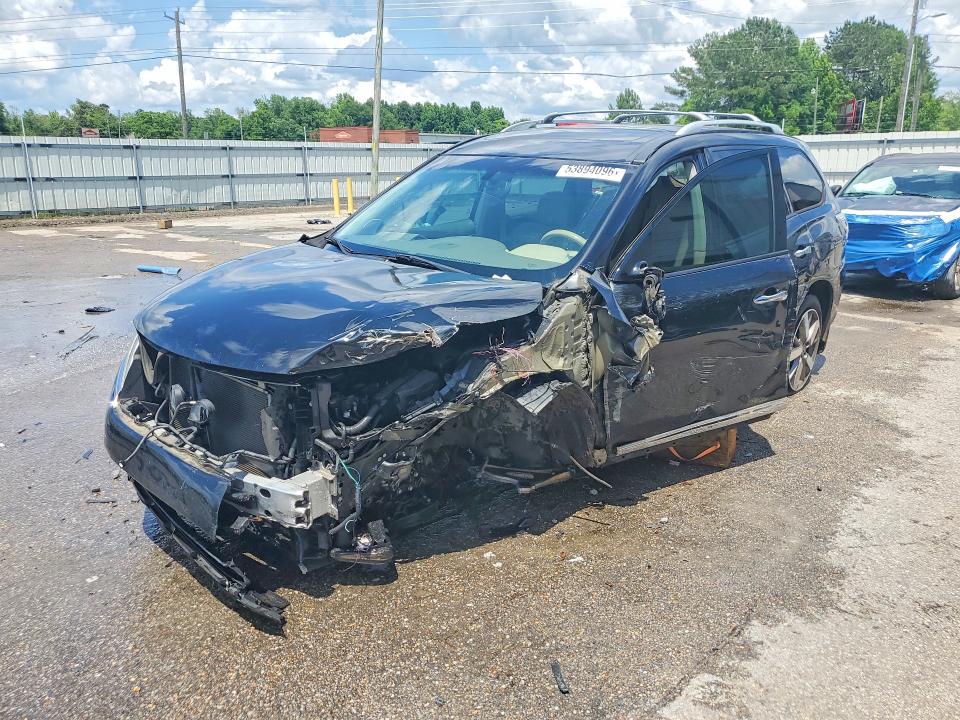 2015 Nissan Pathfinder VIN 5N1AR2MN9FC602653 COPART salvage auction — FRONT END, Al - Cert Of Title-Salvage Title, sold $775 on 2026-07-09 (photo 1)