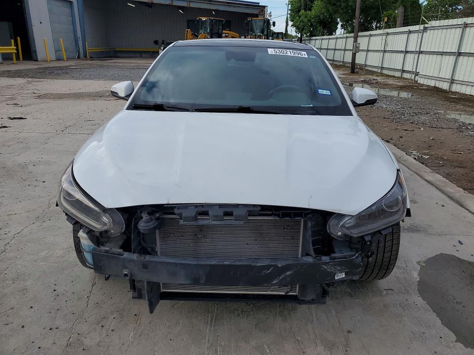 2020 Hyundai Veloster VIN KMHTG6AF4LU024843 COPART salvage auction — FRONT END, TX - SALVAGE VEHICLE TITLE, sold $3,350 on 2026-08-01 (photo 5)