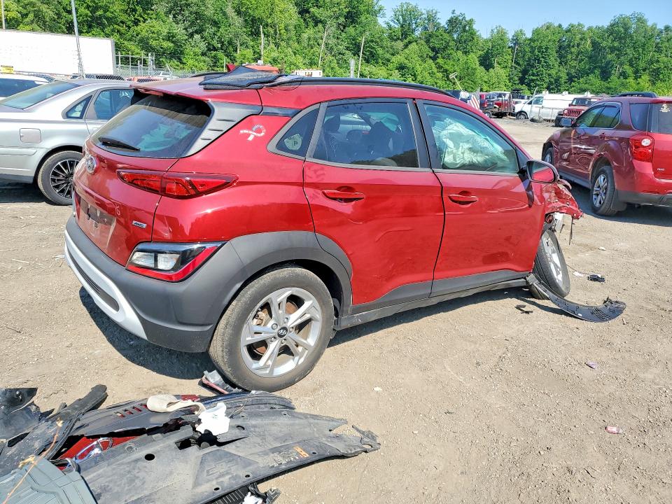 2023 Hyundai Kona VIN KM8K3CAB6PU032872 COPART salvage auction — FRONT END, Md - Cert Of Salvage > 75% Damage, sold $1,600 on 2026-07-28 (photo 3)