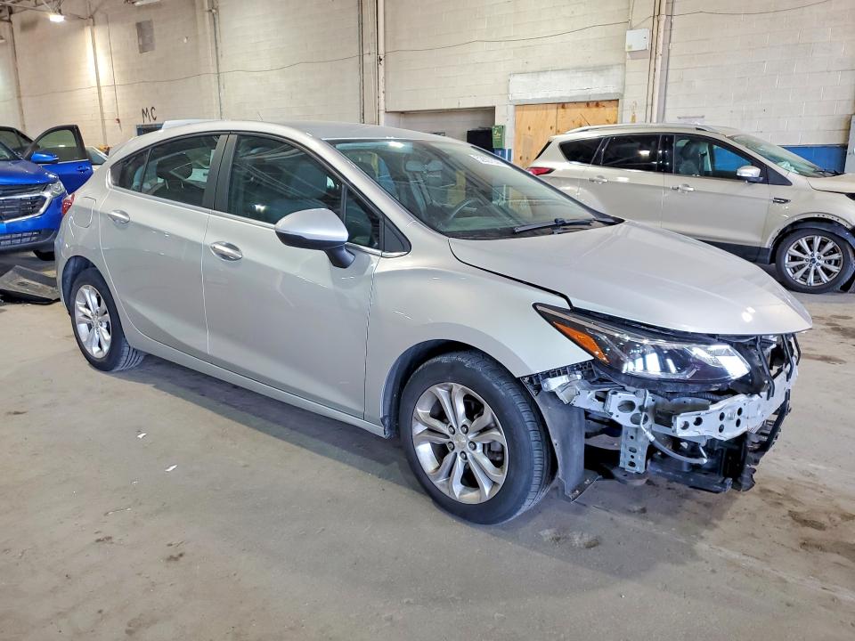 2019 Chevrolet Cruze VIN 3G1BE6SM0KS605542 COPART salvage auction — FRONT END, Mi - Certificate Of Title, sold $3,000 on 2026-07-03 (photo 4)