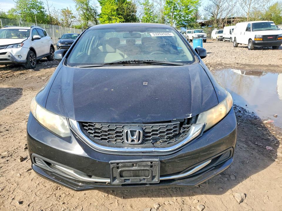 2013 Honda VIN 2HGFB2F59DH531364 COPART salvage auction — FRONT END, Pa - Certificate Of Salvage, sold $2,050 on 2026-07-20 (photo 5)