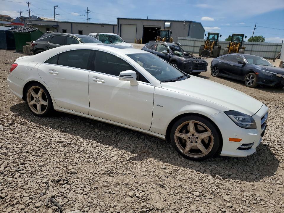 2012 Mercedes-benz Cls-klasse VIN WDDLJ9BB8CA043938 COPART salvage auction — VANDALISM, Il - Salvage Certificate, sold $4,750 on 2026-07-17 (photo 4)