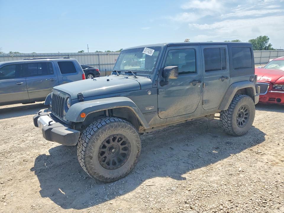 2014 Jeep Wrangler / VIN 1C4BJWEG1EL106199 COPART salvage auction — REAR END, Ks - Cert Of Title-Salvage, sold $5,700 on 2026-07-09 (photo 1)