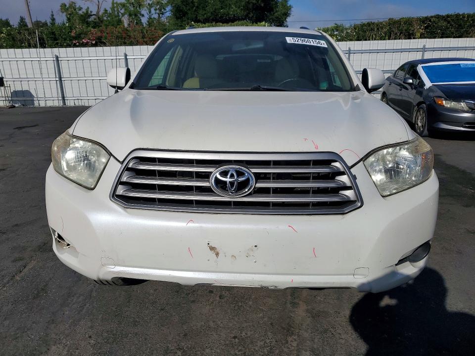 2009 Toyota Highlander VIN JTEES41A892125842 COPART salvage auction — REAR END, Ca - Salvage Certificate, sold $1,700 on 2026-07-02 (photo 5)
