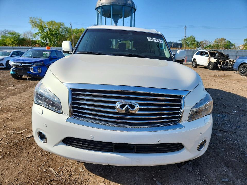 2014 Infiniti Qx80 VIN JN8AZ2NC2E9352948 COPART salvage auction — FRONT END, Il - Salvage Certificate, sold $4,600 on 2026-07-08 (photo 5)