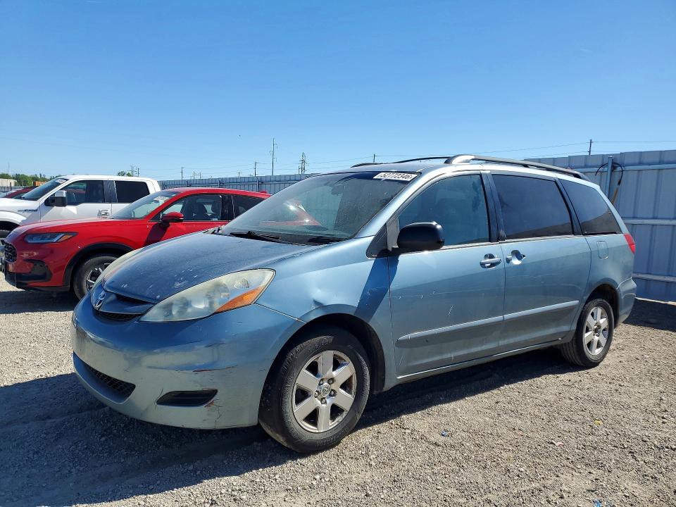 2006 Toyota Sienna VIN 5TDZA23C66S539959 COPART salvage auction — HAIL, Ia - Cert Of Title-Salvage Title, sold $500 on 2026-07-08 (photo 1)