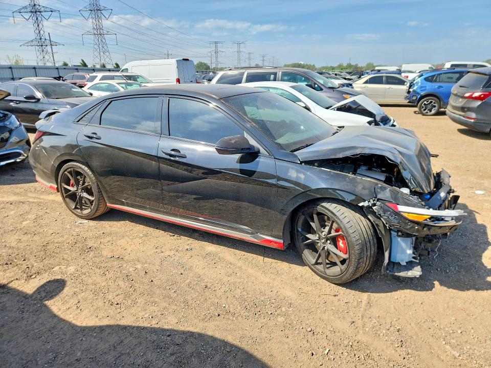 2025 Hyundai VIN KMHLW4DK3SU025173 COPART salvage auction — FRONT END, IL - SALVAGE CERTIFICATE, sold $6,100 on 2026-07-07 (photo 4)