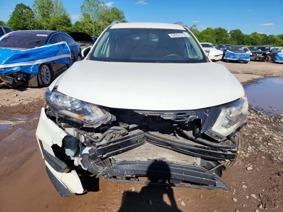 2017 Nissan Rogue VIN KNMAT2MV6HP532322 COPART salvage auction — FRONT END, Pa - Certificate Of Salvage, sold $1,050 on 2026-07-27 (photo 5)