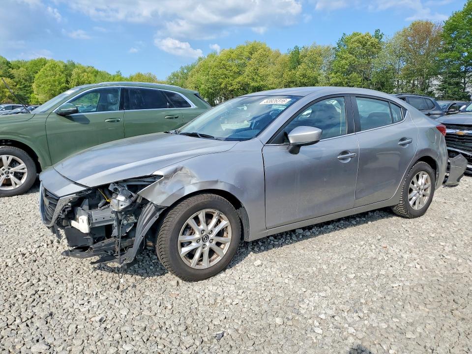 2016 Mazda 3 VIN JM1BM1U76G1335018 COPART salvage auction — FRONT END, MA - CERT OF TITLE-RECONSTRCTD COLL, sold $800 on 2026-07-16 (photo 1)
