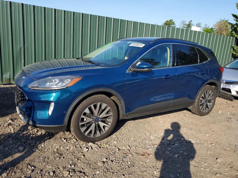 2020 Ford Escape VIN 1FMCU9J91LUA48618 COPART salvage auction — FRONT END, Md - Cert Of Salvage > 75% Damage, sold $7,000 on 2026-07-27 (photo 1)