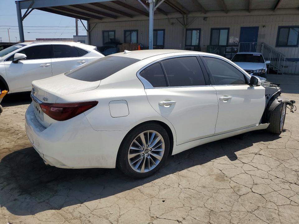 2019 Infiniti Q50 VIN JN1EV7AP6KM515949 COPART salvage auction — FRONT END, Ca - Salvage Certificate, sold $2,200 on 2026-07-23 (photo 3)