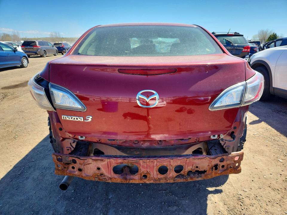 2011 Mazda 3 VIN JM1BL1UF8B1466227 COPART salvage auction — REAR END, On - Permit Rebuilt - Unfit, sold $400 on 2026-07-07 (photo 6)