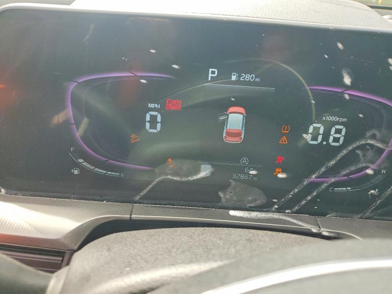 2025 Kia Telluride VIN 5XYP6DGC1SG586001 COPART salvage auction — FRONT END, CO - SALVAGE TITLE, sold $10,400 on 2026-07-13 (photo 9)