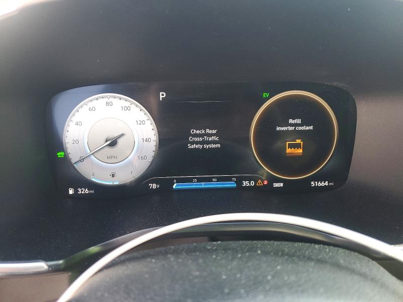 2023 Hyundai Santa fe VIN 5NMS5DA11PH020793 COPART salvage auction — REAR END, Fl - Certificate Of Destruction, sold $13,800 on 2026-07-09 (photo 9)