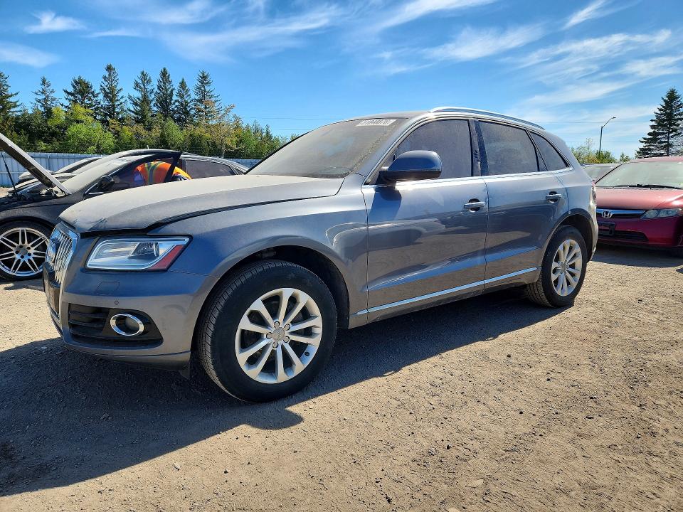 2013 Audi Q5 VIN WA1VFCFP3DA002703 COPART salvage auction — WATER/FLOOD, On - Permit Irrepairable, sold $300 on 2026-07-28 (photo 1)