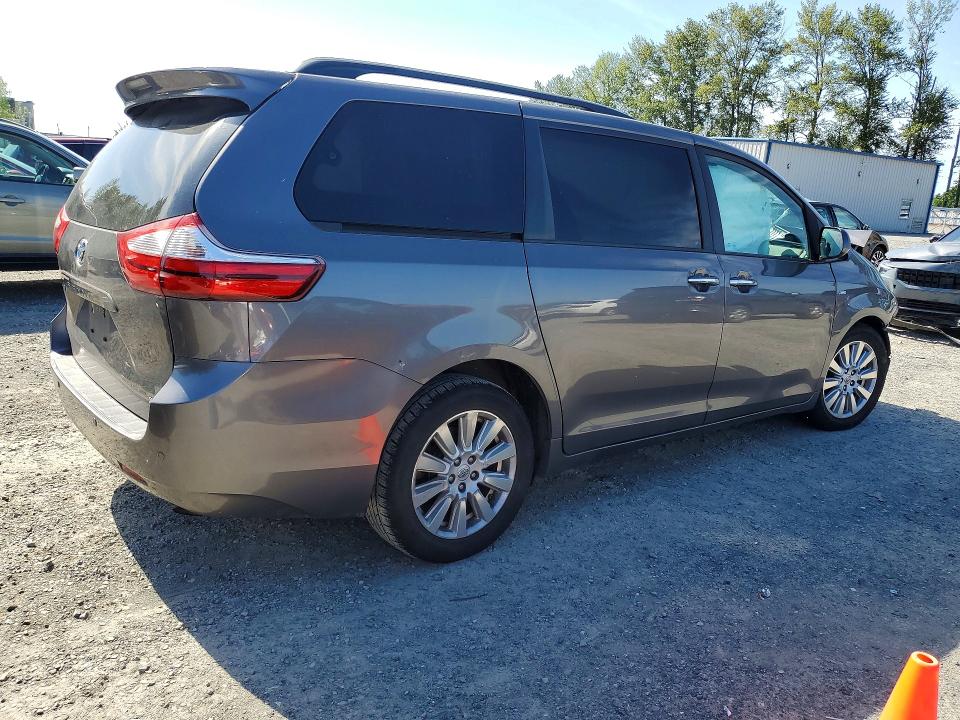 2017 Toyota VIN 5TDDZ3DC7HS168269 COPART salvage auction — FRONT END, Wa - Bill Of Sale, sold $2,050 on 2026-07-06 (photo 3)