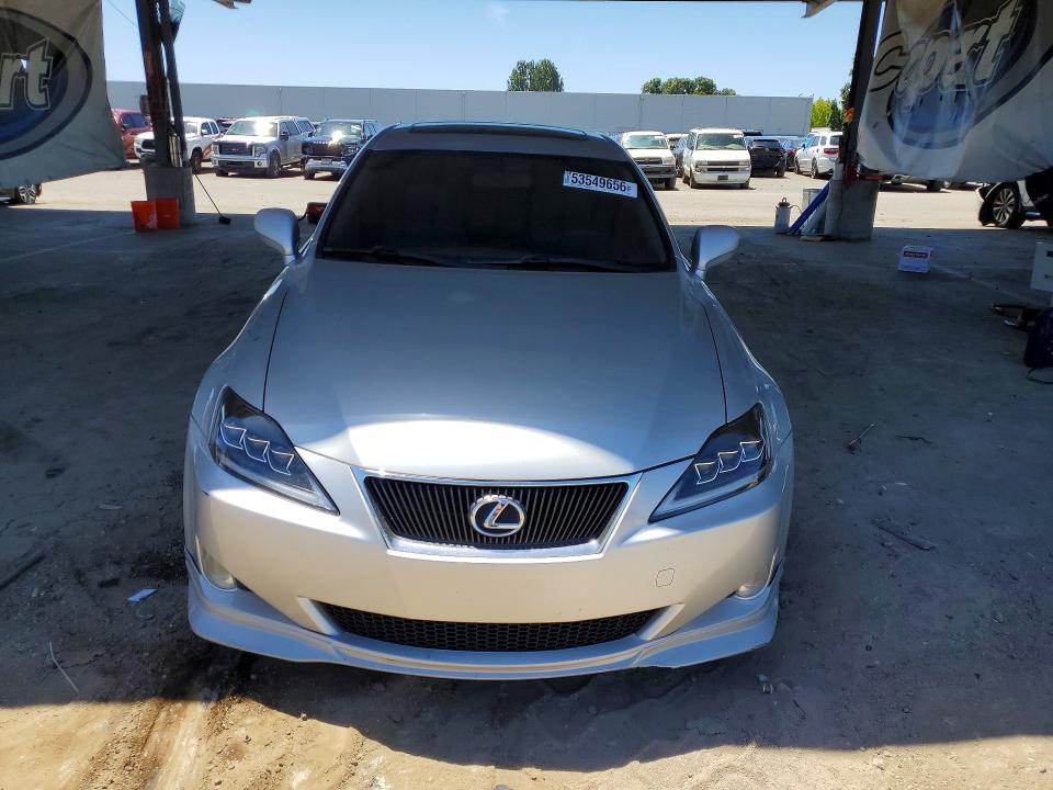 2006 Lexus Is 350 VIN JTHBE262765000974 COPART salvage auction — REAR END, Ca - Salvage Certificate, sold $3,500 on 2026-07-09 (photo 5)