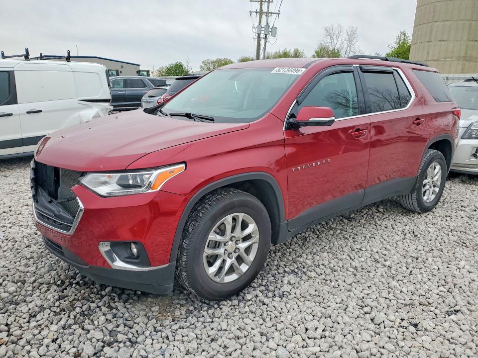 2020 Chevrolet Traverse VIN 1GNEVGKW9LJ262770 COPART salvage auction — FRONT END, Mi - Certificate Of Title, sold $8,700 on 2026-07-02 (photo 1)