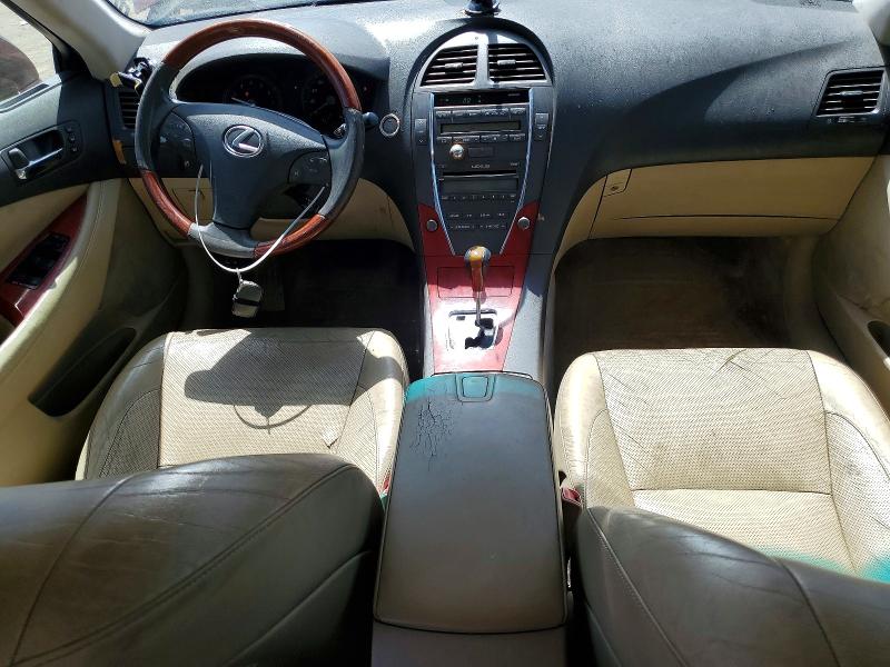 2008 Lexus Es 350 VIN JTHBJ46G682158794 COPART salvage auction — FRONT END, Ca - Dis/Dlr/Exp Only Clean Title, sold $675 on 2026-07-20 (photo 8)