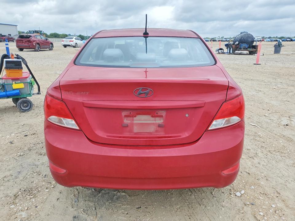 2016 Hyundai Accent VIN KMHCT4AEXGU073753 COPART salvage auction — FRONT END, Tx - Salvage Vehicle Title, sold $800 on 2026-07-30 (photo 6)