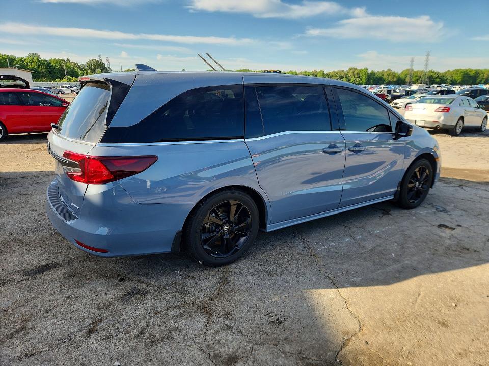 2024 Honda Odyssey VIN 5FNRL6H73RB031826 COPART salvage auction — SIDE, TN - SALVAGE CERTIFICATE, sold $15,800 on 2026-07-28 (photo 3)