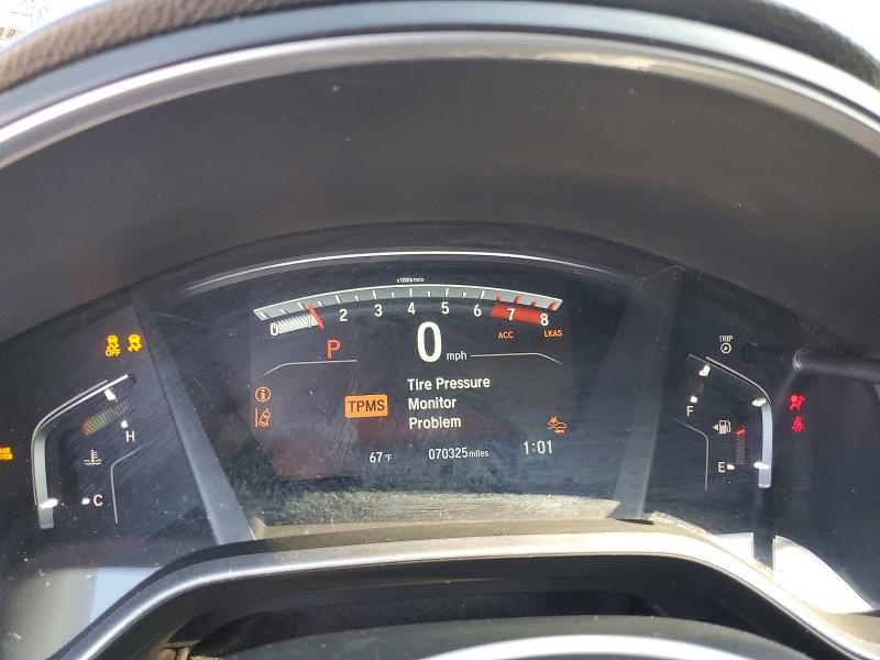 2018 Honda Cr-v VIN 2HKRW1H55JH502759 COPART salvage auction — FRONT END, Ca - Salvage Certificate, sold $8,700 on 2026-07-29 (photo 9)