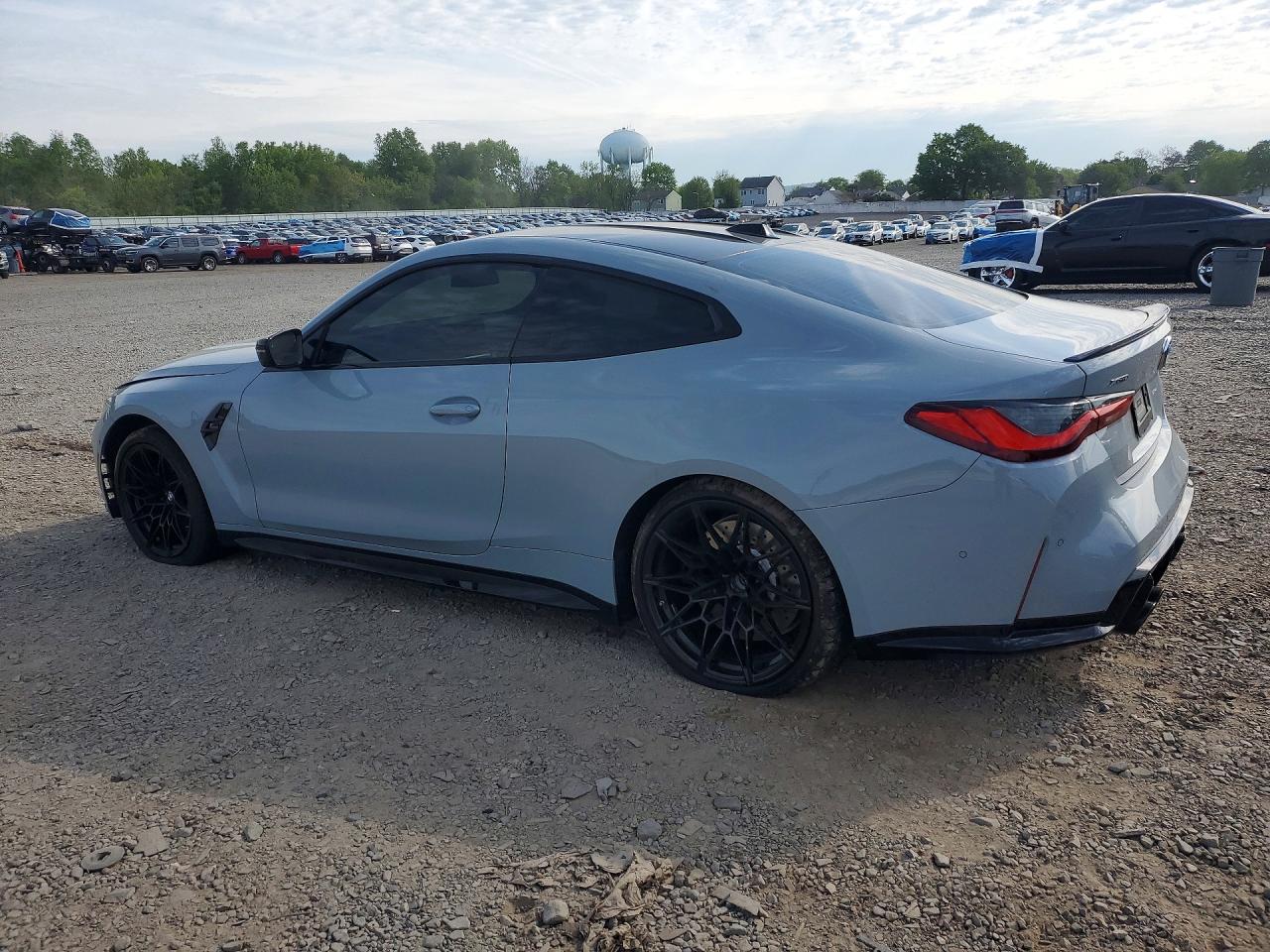 2024 BMW M4 VIN WBS43AZ0XRCN74661 COPART salvage auction — Front End, ID - SALVAGE CERTIFICATE OF TITLE, sold $37,000 on 2026-06-30 (photo 2)