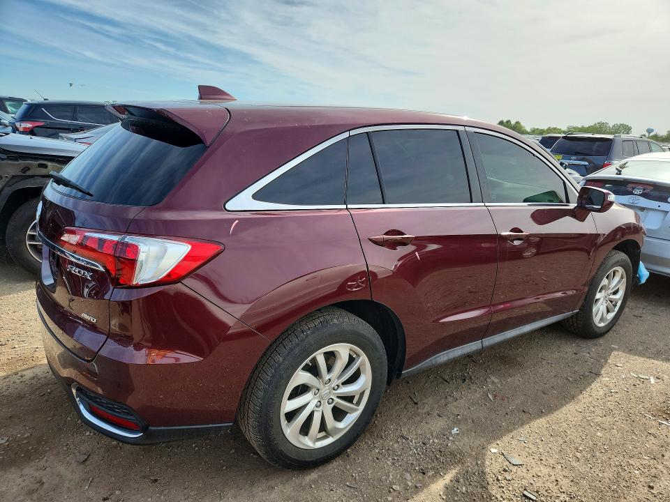 2018 Acura Rdx VIN 5J8TB4H58JL000974 COPART salvage auction — FRONT END, Il - Salvage Certificate, sold $5,900 on 2026-09-03 (photo 3)