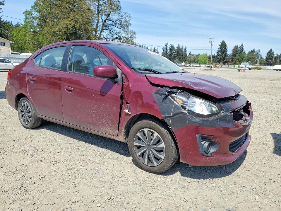2017 Mitsubishi Mirage VIN ML32F3FJXHHF09914 COPART salvage auction — FRONT END, WA - BILL OF SALE, sold $400 on 2026-07-02 (photo 4)
