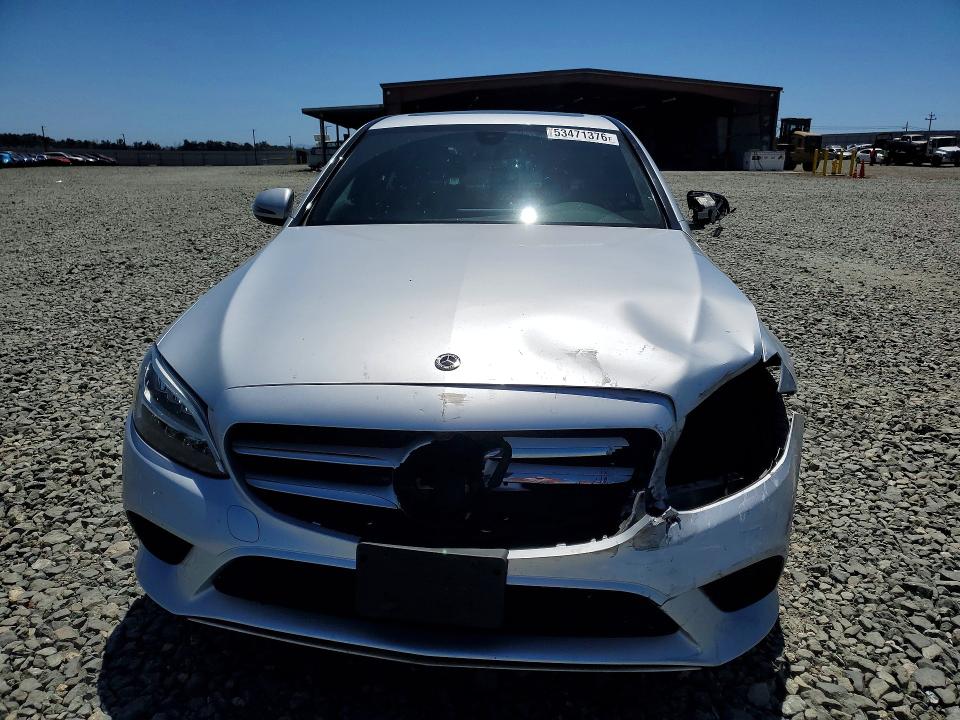 2020 Mercedes-benz C-klasse VIN WDDWF8DB2LR558859 COPART salvage auction — FRONT END, Ca - Salvage Certificate, sold $6,100 on 2026-08-17 (photo 5)