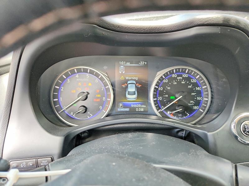 2014 Infiniti VIN JN1BV7AP2EM671526 COPART salvage auction — FRONT END, Or - Salvage Title Certificate, sold $200 on 2026-07-21 (photo 9)