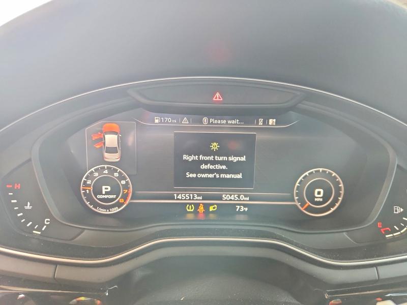 2018 Audi A4 VIN WAUENBF41JA182331 COPART salvage auction — FRONT END, Al - Cert Of Title-Salvage Title, sold $4,650 on 2026-07-15 (photo 9)