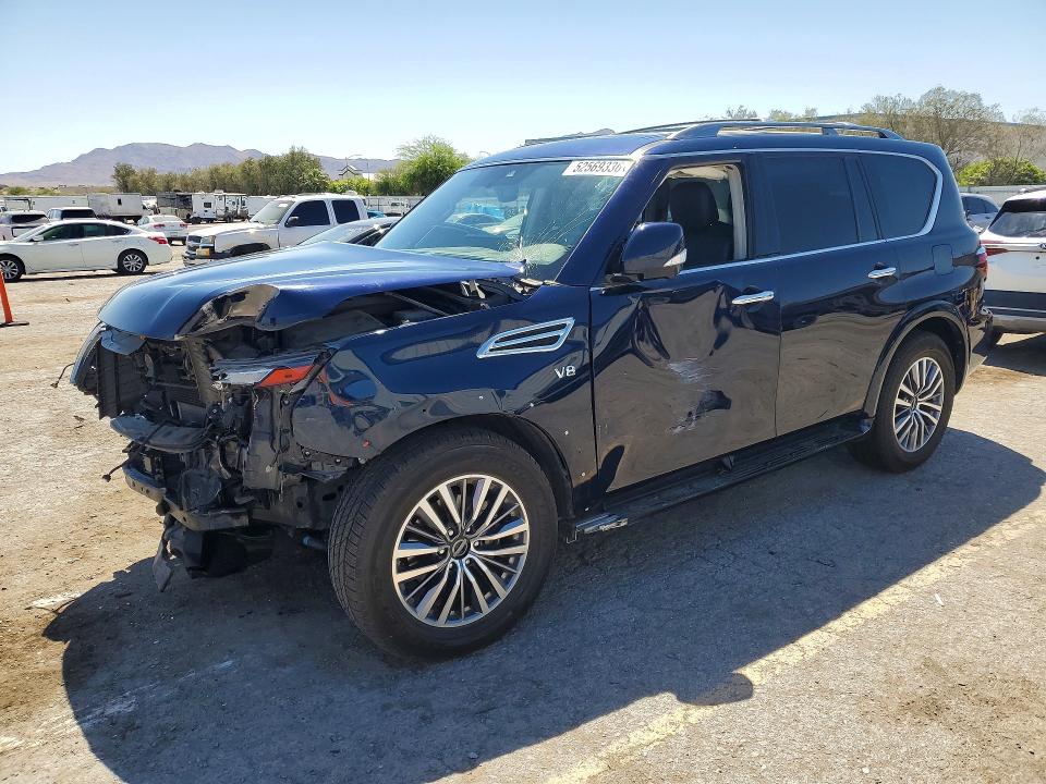 2022 Nissan Armada VIN JN8AY2BC1N9160959 COPART salvage auction — FRONT END, Nv - Salvage Title, sold $5,300 on 2026-07-09 (photo 1)
