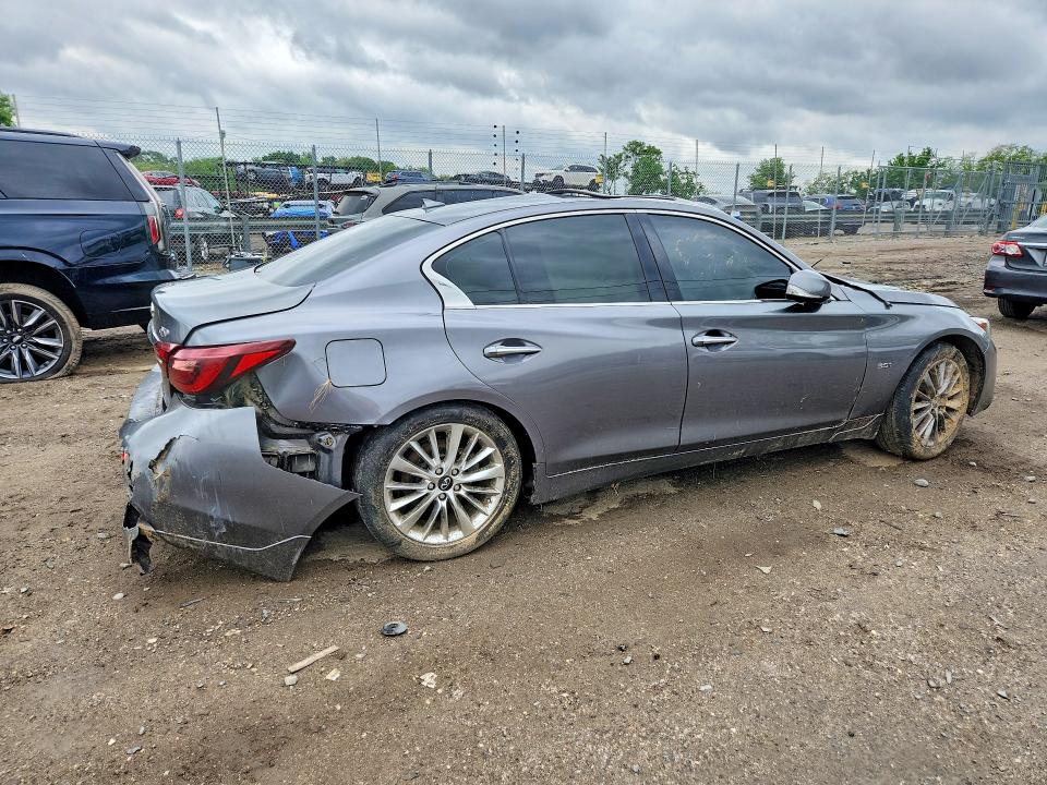 2020 Infiniti Q50 VIN JN1EV7AR9LM256683 COPART salvage auction — ALL OVER, Va - Cert Of Title - Salvage, sold $1,850 on 2026-07-09 (photo 3)