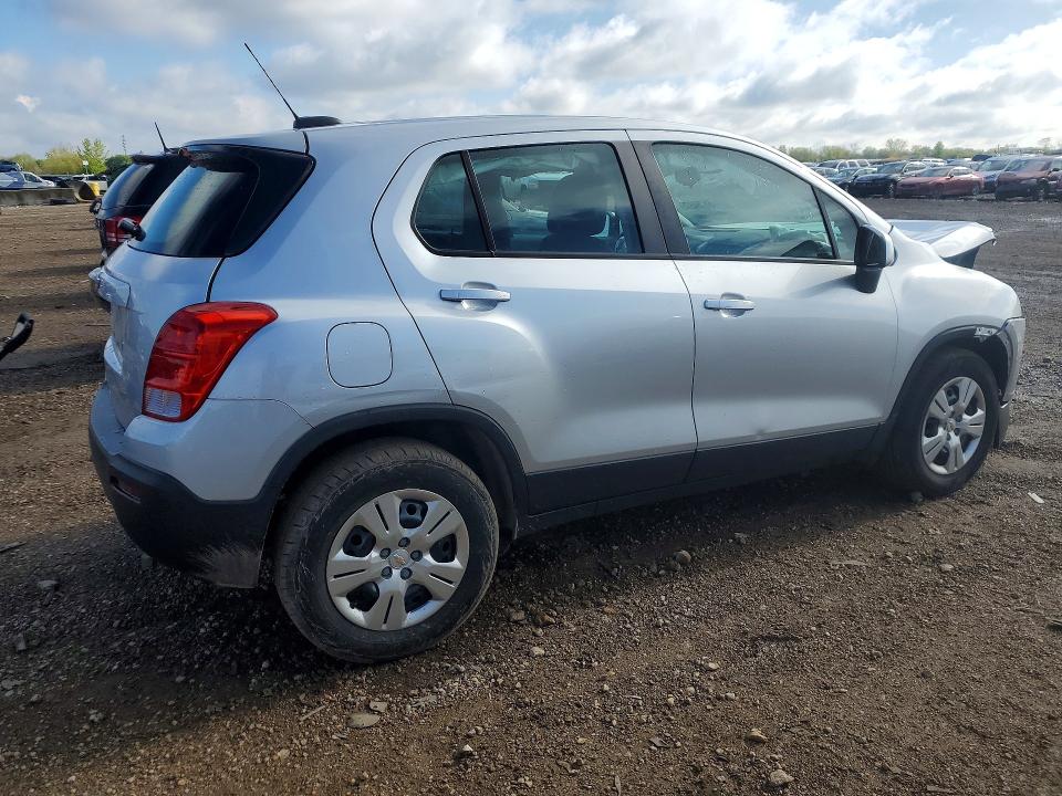 2016 Chevrolet Trax VIN KL7CJKSB9GB635735 COPART salvage auction — FRONT END, Il - Salvage Certificate, sold $475 on 2026-07-21 (photo 3)