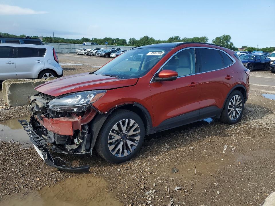 2020 Ford Escape VIN 1FMCU9J96LUA13881 COPART salvage auction — FRONT END, Mo - Salvage Certificate Of Title, sold $4,500 on 2026-07-09 (photo 1)