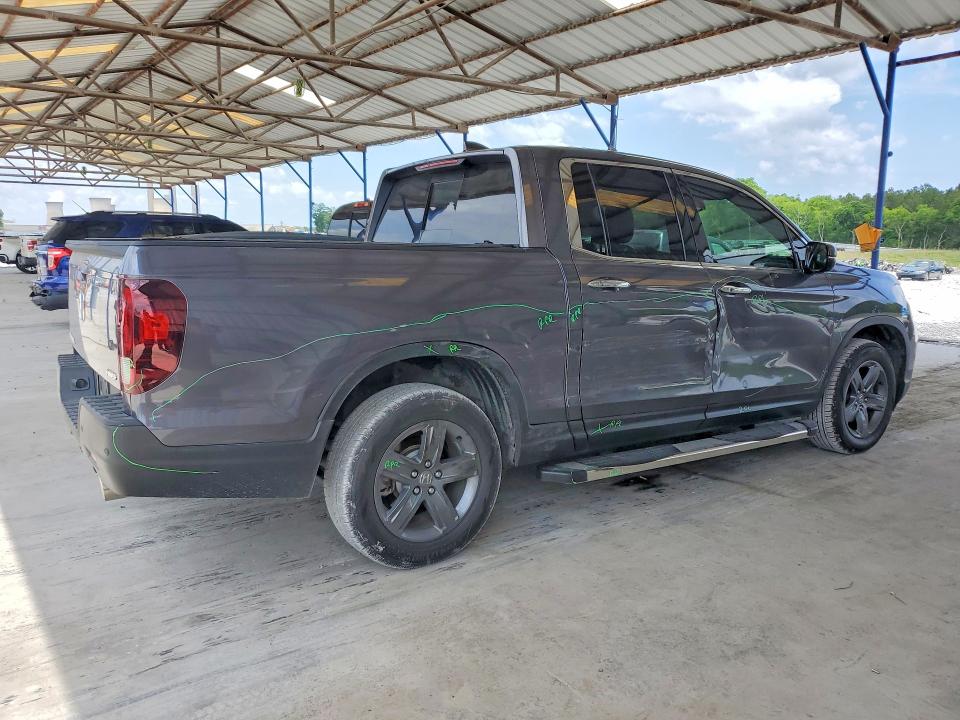 2021 Honda Ridgeline VIN 5FPYK3F72MB020140 COPART salvage auction — SIDE, Tn - Salvage Certificate, sold $12,300 on 2026-07-02 (photo 3)