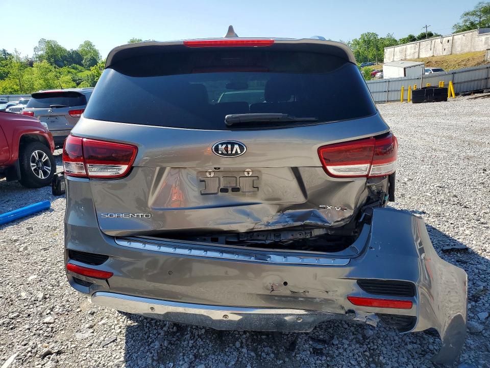 2017 Kia Sorento VIN 5XYPK4A56HG305566 COPART salvage auction — REAR END, Ky - Cert Of Title-Salvage, sold $3,250 on 2026-07-10 (photo 6)