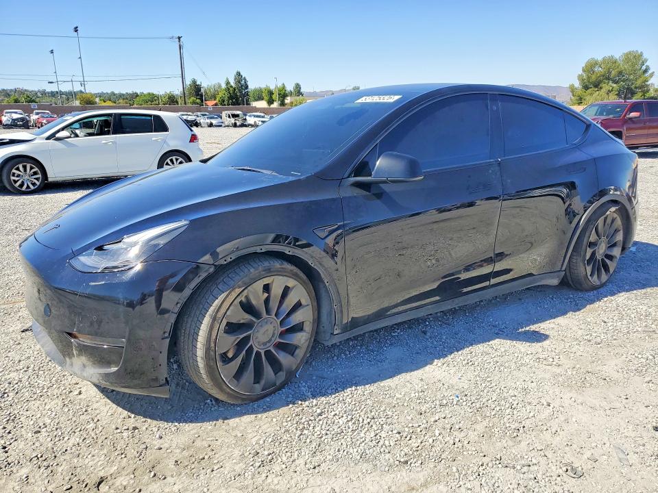 2022 Tesla Model y VIN 7SAYGDEF9NF336843 COPART salvage auction — UNDERCARRIAGE, Ca - Salvage Certificate, sold $7,900 on 2026-07-08 (photo 1)