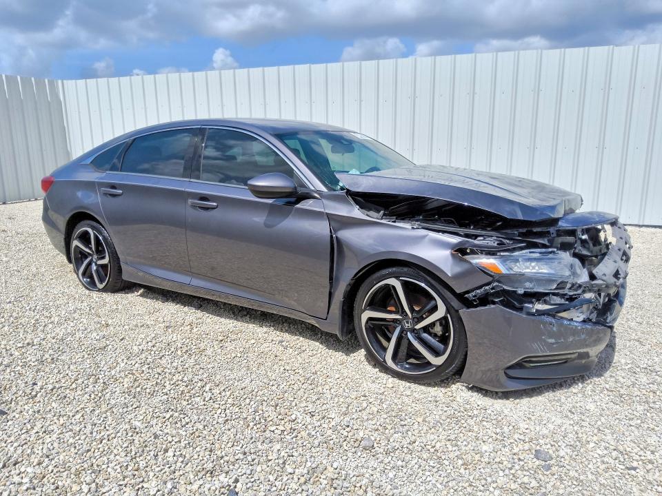 2018 Honda Accord VIN 1HGCV1F35JA259148 COPART salvage auction — FRONT END, Fl - Certificate Of Title, sold $3,850 on 2026-07-09 (photo 4)