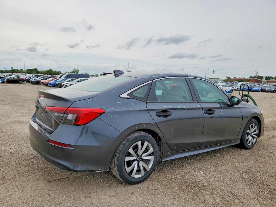 2024 Honda Civic VIN 2HGFE2F21RH524509 COPART salvage auction — HAIL, Ia - Cert Of Title-Salvage Title, sold $80 on 2026-07-29 (photo 3)