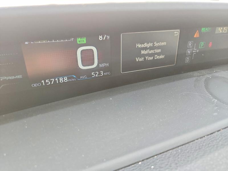 2018 Toyota Prius VIN JTDKARFP0J3077952 COPART salvage auction — FRONT END, Ny - Mv-907A Salvage Certificate, sold $2,900 on 2026-07-06 (photo 9)