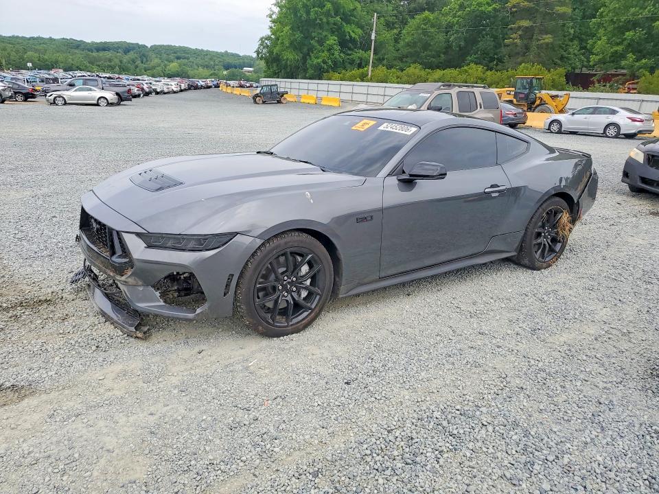 2025 Ford Mustang VIN 1FA6P8CF2S5409391 COPART salvage auction — SIDE, NC - SALVAGE CERTIFICATE OF TITLE, sold $23,500 on 2026-07-02 (photo 1)