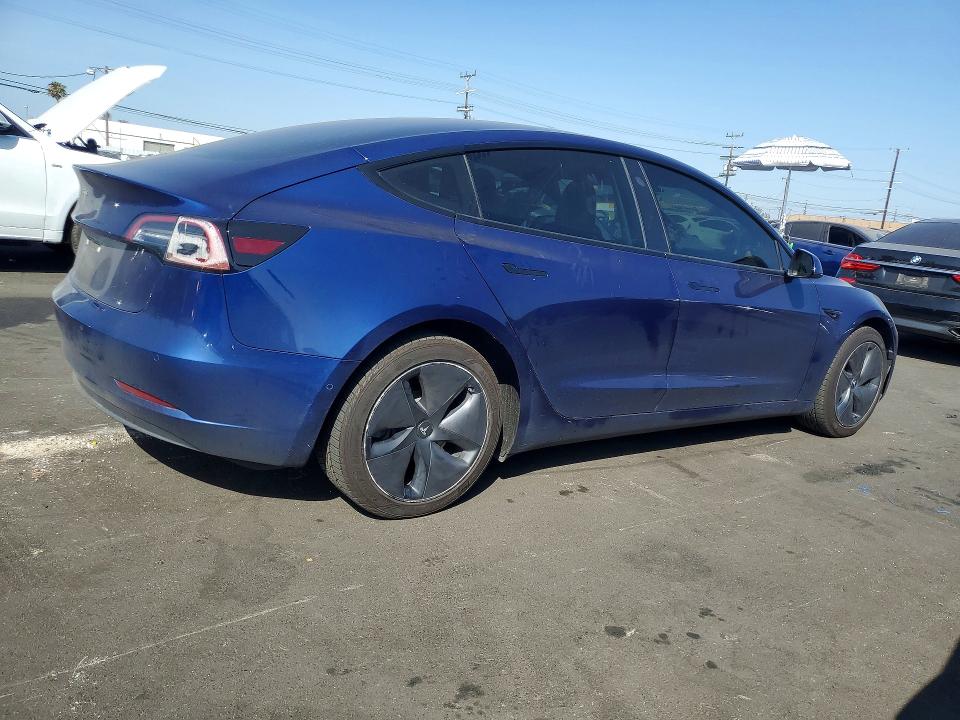 2022 Tesla Model 3 VIN 5YJ3E1EA4NF288491 COPART salvage auction — REAR END, Salvage Title, sold $6,000 on 2026-07-13 (photo 3)