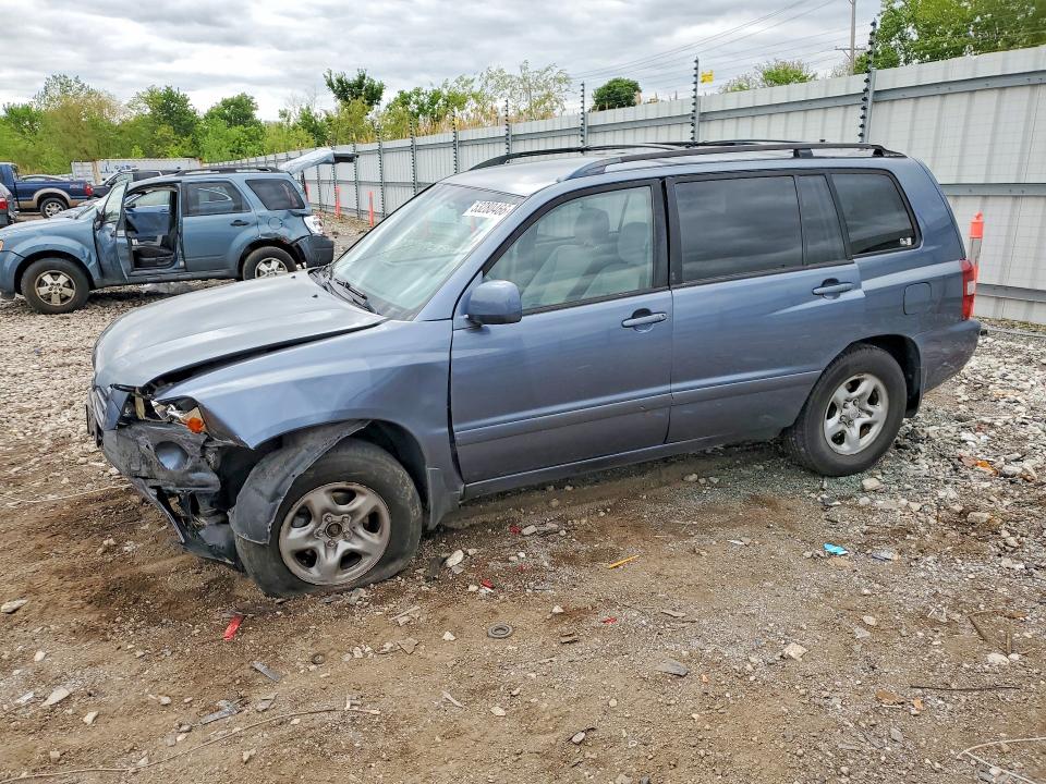 2005 Toyota Highlander VIN JTEGD21A650117106 COPART salvage auction — FRONT END, Wv - Salvage Certificate, sold $625 on 2026-07-08 (photo 1)
