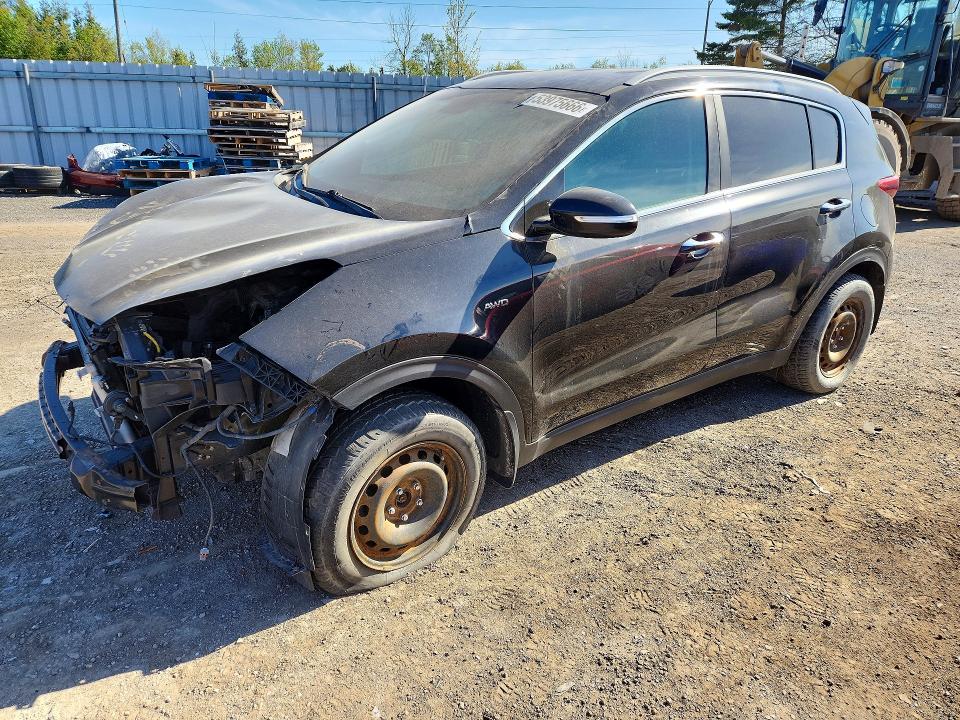 2018 Kia Sportage VIN KNDPNCAC1J7359442 COPART salvage auction — FRONT END, On - Permit Salvage, sold $1,050 on 2026-07-21 (photo 1)