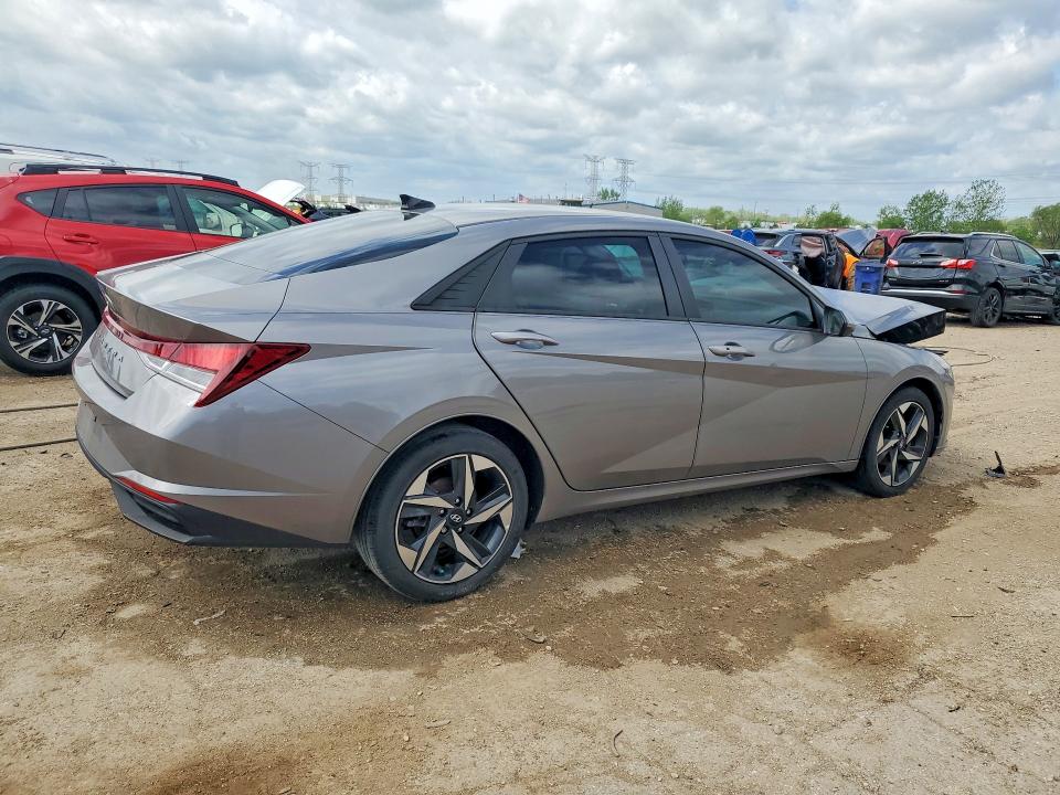 2023 Hyundai Elantra VIN KMHLS4AG4PU596609 COPART salvage auction — FRONT END, IL - SALVAGE CERTIFICATE, sold $3,300 on 2026-07-07 (photo 3)